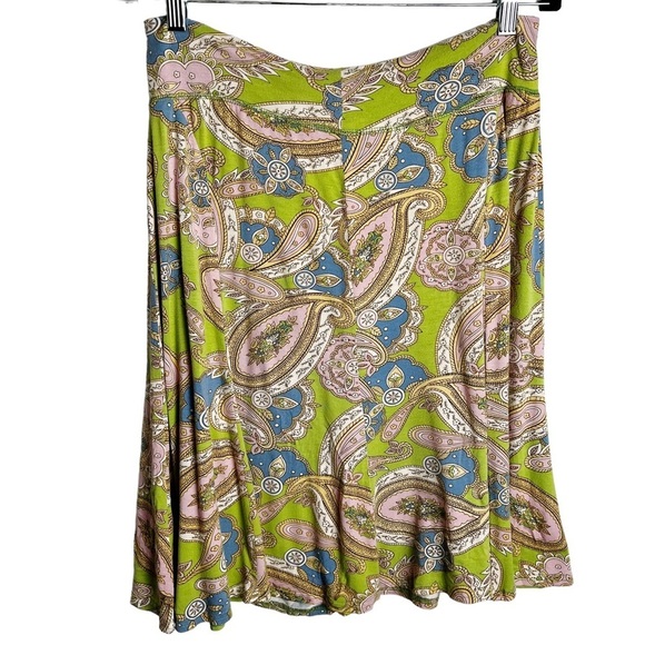 CAbi - Paisley Fit & Flare Skirt - Sz. M - Picture 2 of 5